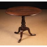 A Large Georgian Oak Tilt Top Table.