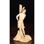 A Fine Alabaster Carving of Saint Sebastian Bound to a Tree, Circa 1600, 8½" (22 cm) in height.