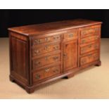 An Attractive 18th Century Lancashire Banded Oak Dresser of pleasing proportions.