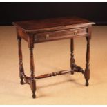 An Early 18th Century Style Oak & Elm Side Table.