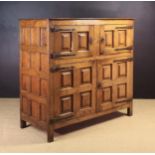 A Large 17th Century Flemish Oak Floor Standing Four-doored Cupboard.