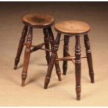 A Similar Pair of Victorian Kitchen Stools.