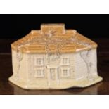 A Glazed Stoneware Brampton-type Money Box modelled in the form of a cottage incised 'George' on