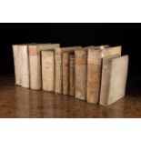 Ten Vellum Bound Antiquarian Books Including Two 17th Century and Seven 18th Century Pieces: