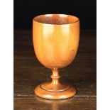 A Late 18th/Early 19th Century Fruitwood Goblet.