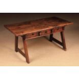 A 17th/18th Century Low Spanish Walnut Table.