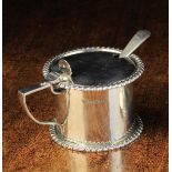 A Large Silver Mustard Pot hallmarked Sheffield 1916 with Goldsmiths & Silversmiths Co Ltd punch