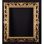 A Florentine Giltwood Frame open carved with undulating scrolls of acanthus;