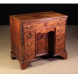 A Georgian Mahogany Kneehole Desk.