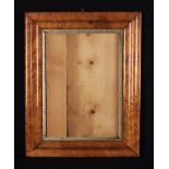 A 19th Century Moulded Birds-eye Maple Frame with silver gilt slip, 19¾" x 15¾" (50 cm x 40 cm),