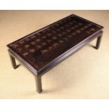 A Chinese Black Lacquered Coffee Table.