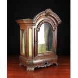 A Small 19th Century Continental Glazed Oak Cabinet.