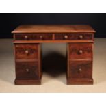 A 19th Century Mahogany Pedestal Desk.