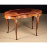A 19th Century Figured Walnut Writing/Centre Table.