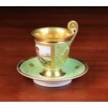 A 19th Century Vienna Cabinet Cup & Saucer.