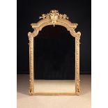 A Fine Quality 19th Century Gilt Overmantel Mirror in the Louis XVI Style.
