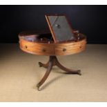 An Unusual Regency Mahogany Drum-shaped Centre Dressing Table.