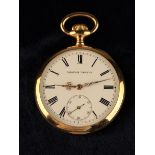 An 18 Carat Gold Pocket Watch by Tavannes Watch Co.