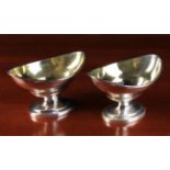 A Pair of George III Silver Gilt Salts with assay marks for London 1807 and William Abdy II's