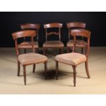 A Set of Five Early Victorian Mahogany Dining Chairs.