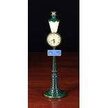 A Vintage Jaegar-LeCoultre 'Rue de la Paix' Street Lamp Eight Day Desk Clock with alarm,