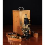 A Carl Zeiss Jena Vintage Monocular Microscope Nr.