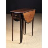 A Small Edwardian Red Walnut Drop Leaf Table.