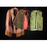A Vintage Cape, Waistcoat & Jacket.
