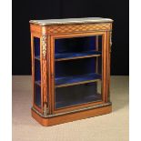 A Fine Quality Satinwood & Parquetry Marble-topped Side Cabinet attributed to Donald Ross of