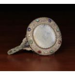 A Late 19th/Early 20th Century Chinese Export Silver-backed Hand Mirror.