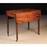 A Late 18th Century Sheraton Period Mahogany Pembroke Table.