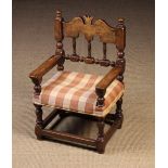 A Small 18th Century Spanish Walnut Child's Chair.