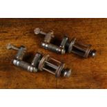 Two 19th Century Rosewood Needlework Clamps made up of fine spindle turned components incorporating