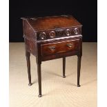 A Georgian Boarded Oak Desk Box of Stand on fine colour and patination.