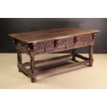 A Fine Late 17th/Early 18th Century Carved Spanish Table.