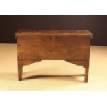 An 18th Century Boarded Elm Coffer.