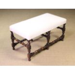 A Late 17th Century Style Upholstered Stool.