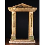 A Fine Neo-Classical Giltwood and Faux Marble Portico Circa 1780-1800.