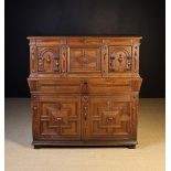 A Fine Charles II Oak Enclosed Chest with Box-top, Circa 1670.