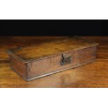 An 18th Century Boarded Oak Box.