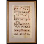 A Pair of Early 17th Century Spanish Antiphonal Manuscripts of Vellum,