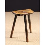 A Tall 19th Century Rustic Cutler's Stool.