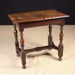 A Small 17th Century Oak Side Table.