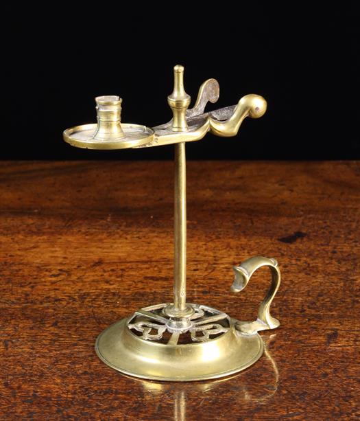 A Late 18th Century Domestic Brass Wax Jack circa 1760-1800.
