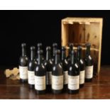 Twelve Bottles of Graham's Finest Reserve 1970 Vintage Port Wine in original crate.