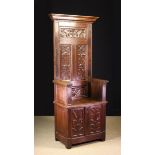 A Renaissance Style Box-Seat Throne Chair.