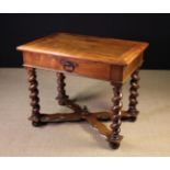 A Large 17th Century Continental Walnut Side Table.