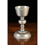 An 18th Century Pewter Chalice.