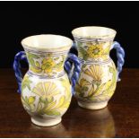 A Pair of Attractive Late 18th Century Delft Vases.