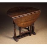 A Late 17th Century English Oak Gateleg Table.